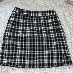 Plaid skirt from Garage